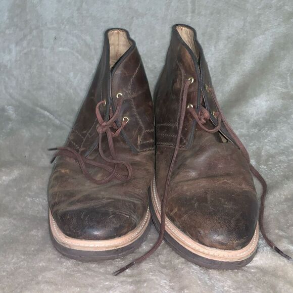UGG‎ Mens Size 13 Energ Dagmann Brown Leather Laced Up Chukka Ankle Boots main image 6